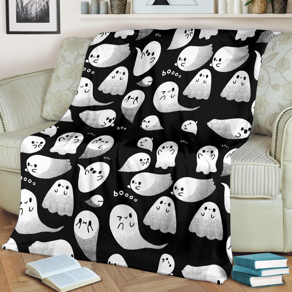 Cute Ghosts Fleece Blanket Custom Home Decoration-Gear Wanta
