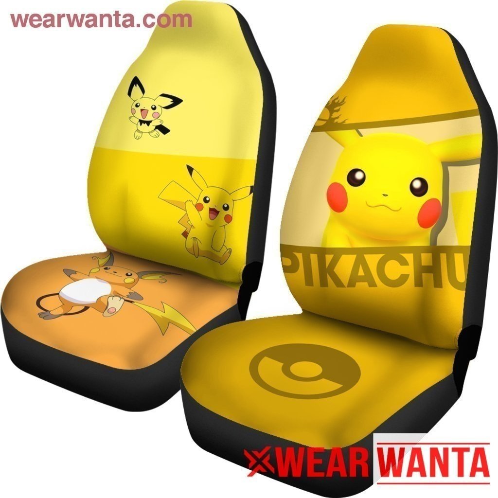 Cute Pikachu Car Seat Covers Gift LT03-Gear Wanta