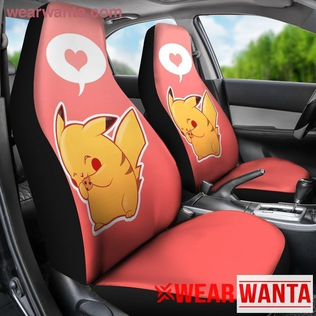 Cute Pikachu Hearts Car Seat Covers LT03-Gear Wanta