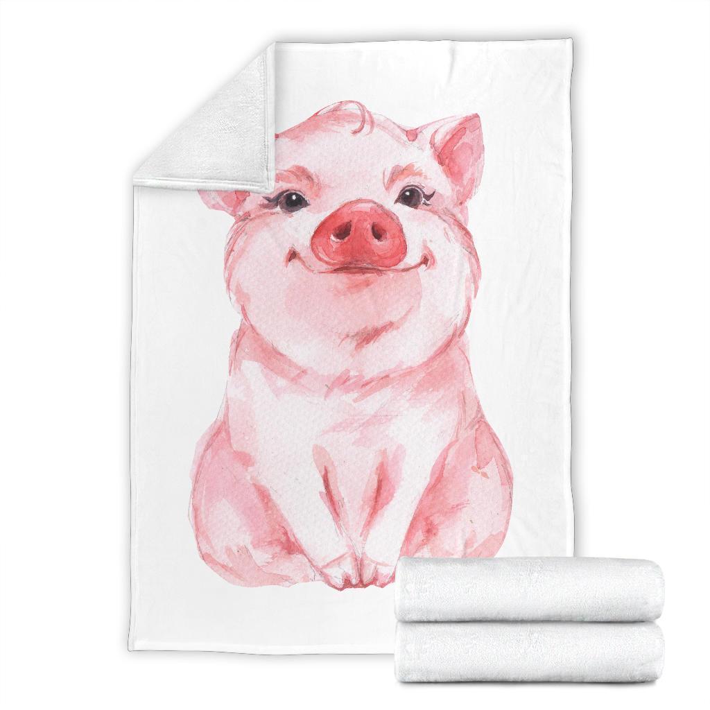 Cute Pink Pig Blanket Custom Home Decoration-Gear Wanta