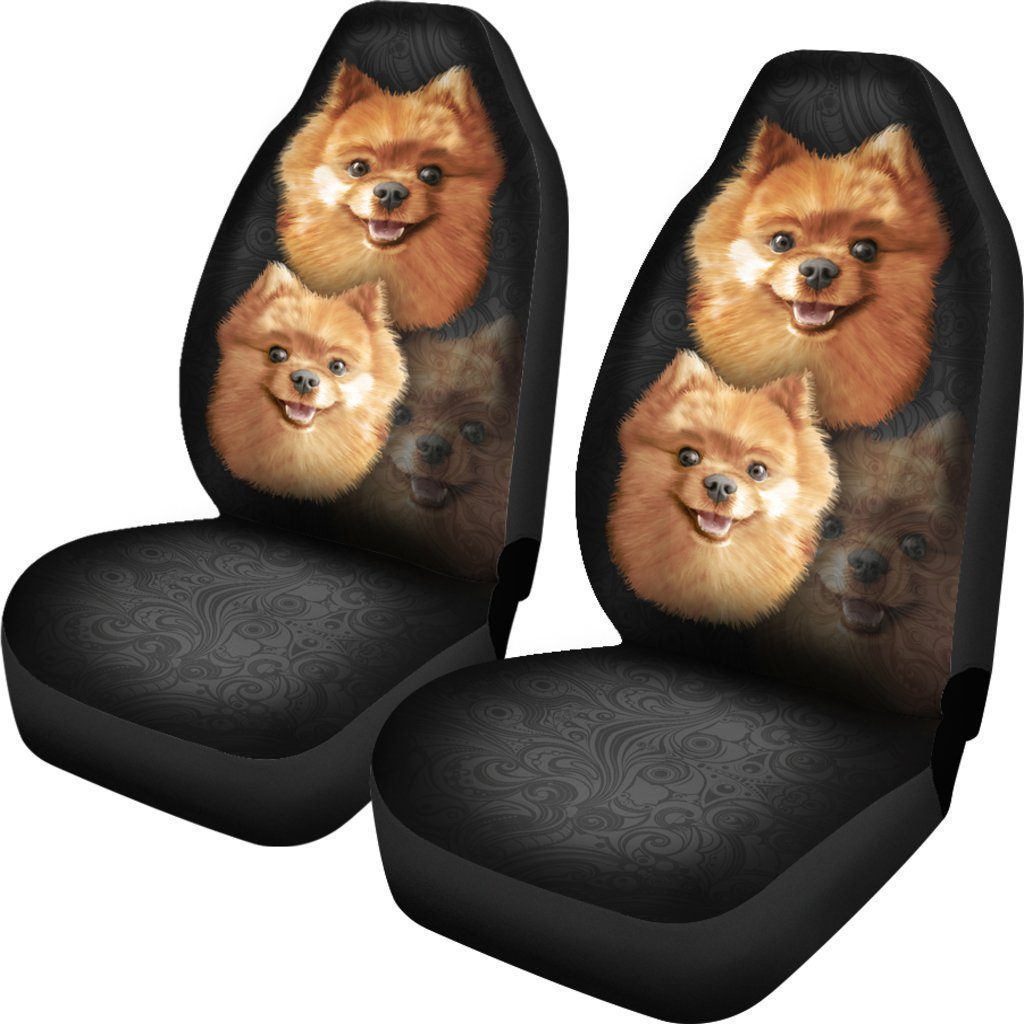 Cute Pomeranian Car Seat Covers-Gear Wanta