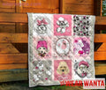 Cute Poodle Dog Lover Quilt Blanket Gift-Gear Wanta