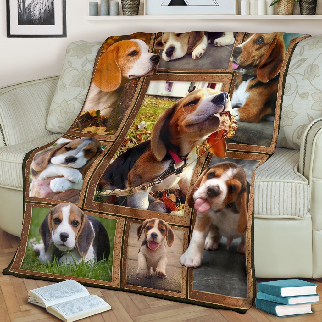 Cute Puppy Beagle Fleece Blanket For Beagle Lover-Gear Wanta