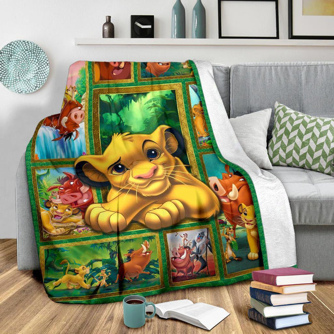 Cute Simba Lion King Fleece Blanket Gift Idea-Gear Wanta