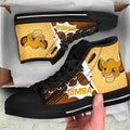 Cute Simba Sneakers Lion King High Top Shoes Fan-Gear Wanta