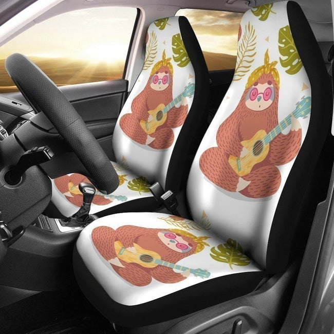 Cute Sloth Playing Guitar Zootopia Car Seat Covers LT04-Gear Wanta