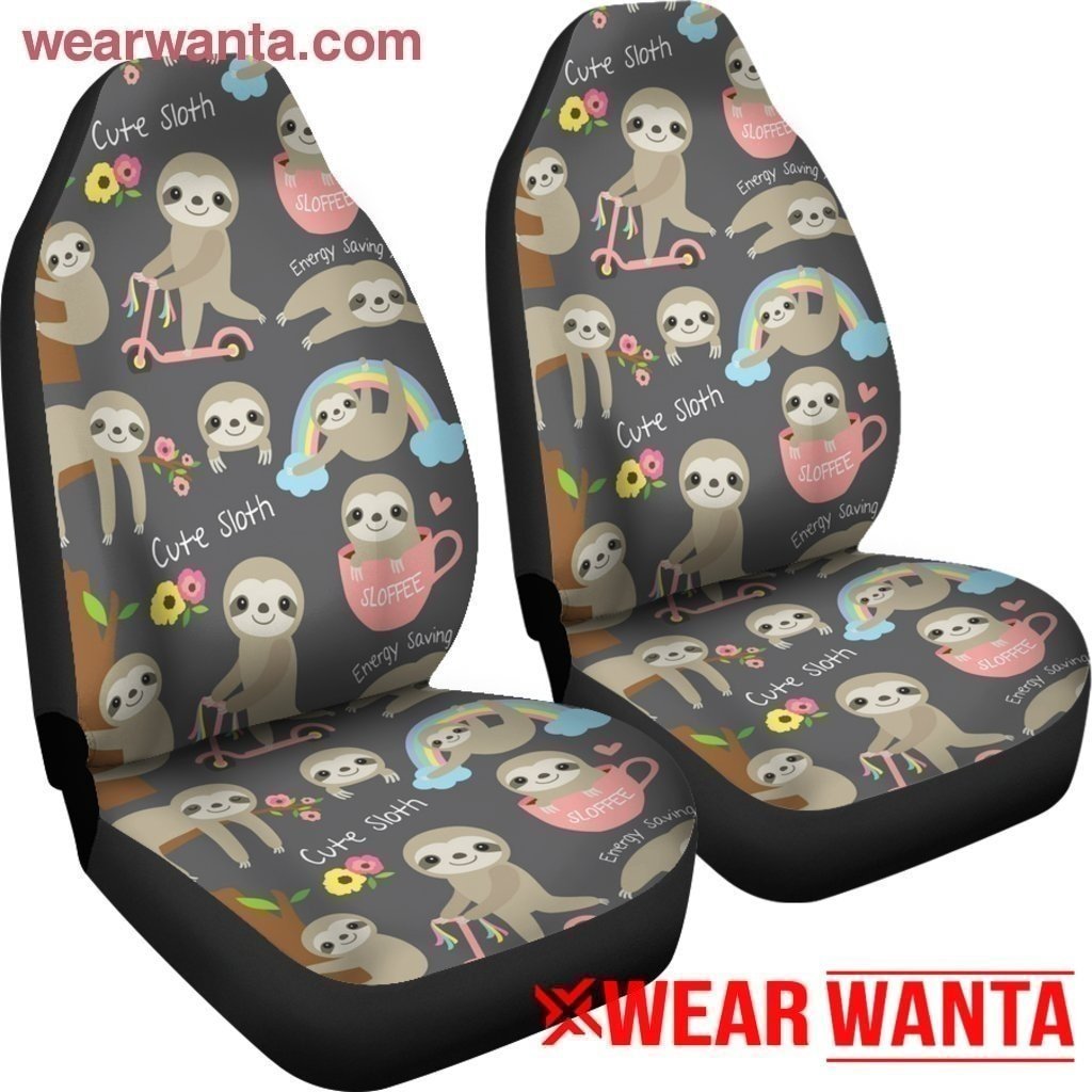 Cute Sloths Daily Activity Sloth Car Seat Covers LT04-Gear Wanta