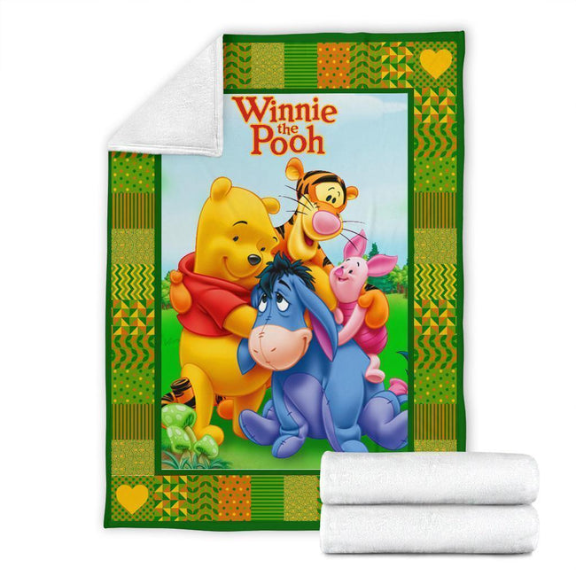 Cute Winnie the Pooh Fleece Blanket Gift Idea-Gear Wanta