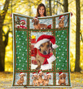 Cute Xmas Dachshund Dog Fleece Blanket-Gear Wanta