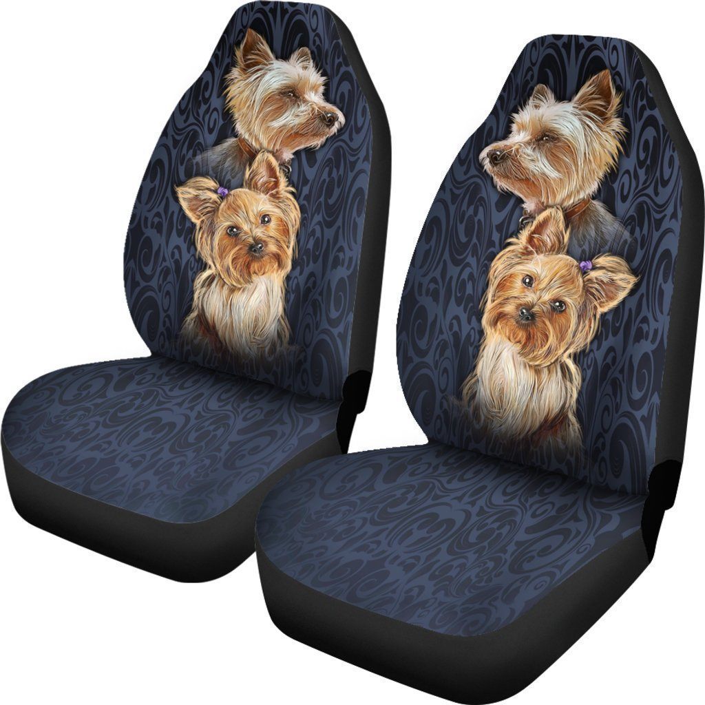 Cute Yorkshire Terrier Car Seat Covers-Gear Wanta