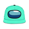 Cyan Crewmate Snapback Hat Among Us Gift Idea-Gear Wanta