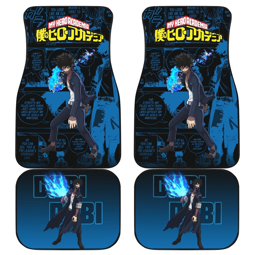 Dabi My Hero Academia Car Floor Mats Manga Mixed Anime-Gear Wanta