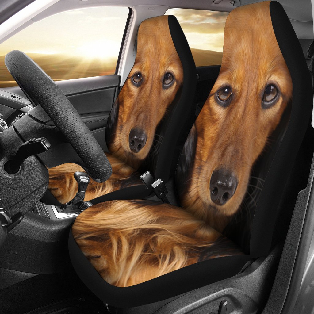 Dachshund Dog Car Seat Covers Funny Face-Gear Wanta