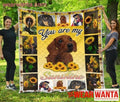 Dachshund You Are My Sunshine Sunflower Blanket For Dog Lover-Gear Wanta