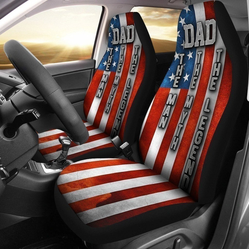 Dad The Man The Myth The Legend Car Seat Covers Gift Dad MN05-Gear Wanta
