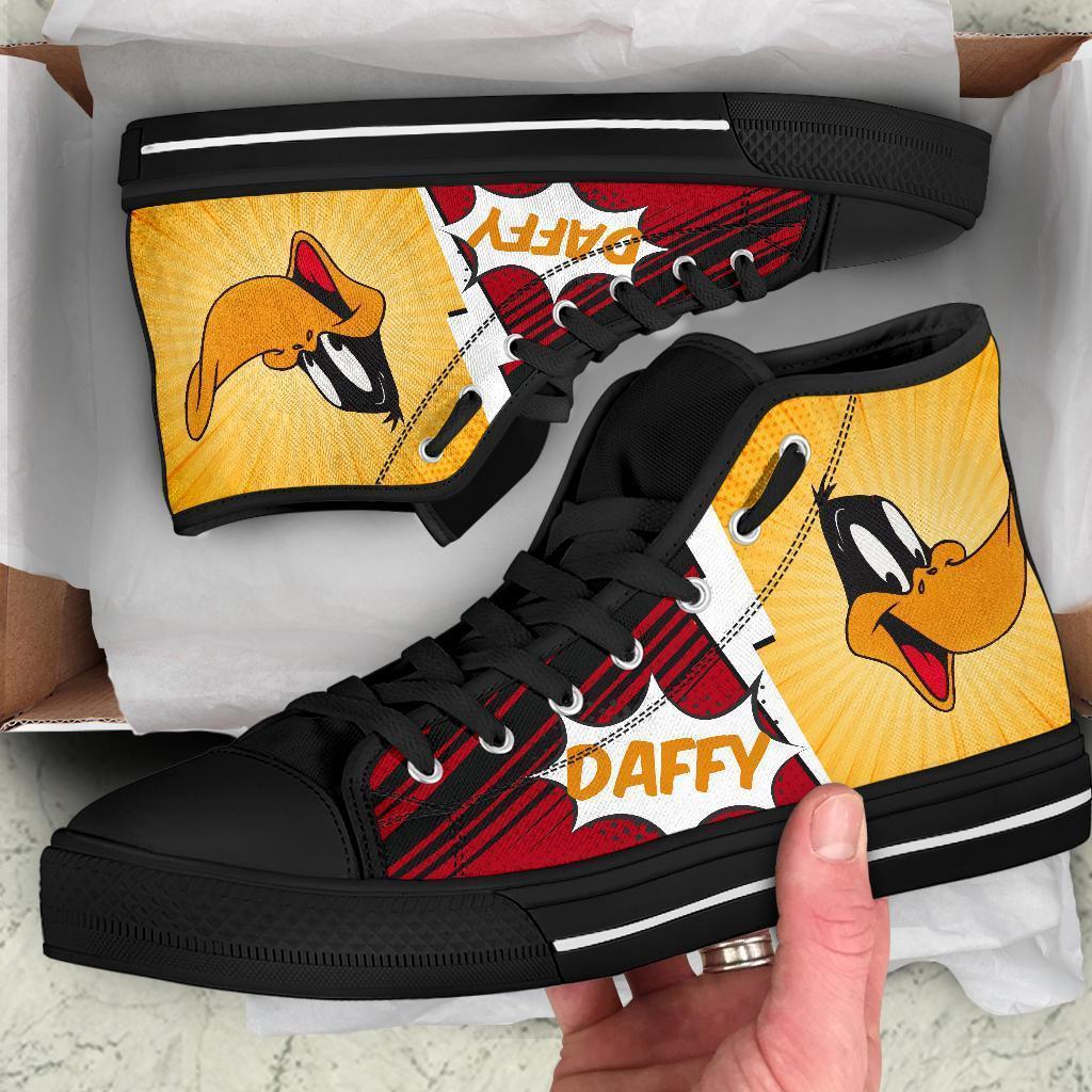 Daffy Duck Sneakers Fan High Top Shoes Custom-Gear Wanta