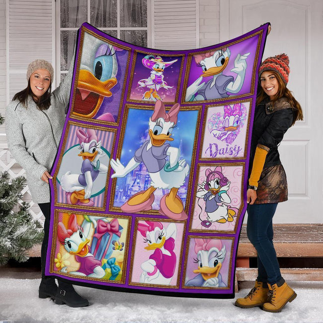 Daisy Duck Fleece Blanket Gift For Daisy Fan-Gear Wanta