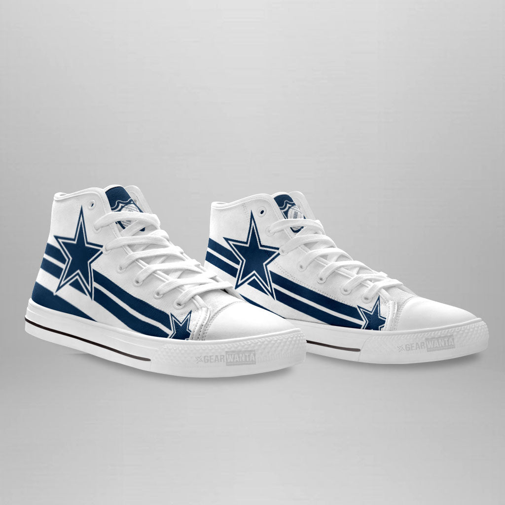 Dallas Cowboys High Top Shoes Custom Sneakers-Gear Wanta