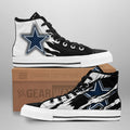 Dallas Cowboys High Top Shoes Custom For Fans-Gear Wanta