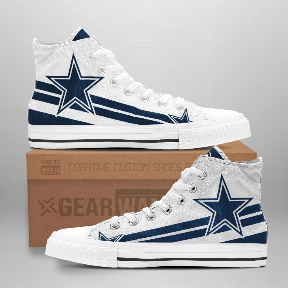 Dallas Cowboys High Top Shoes Custom Sneakers-Gear Wanta