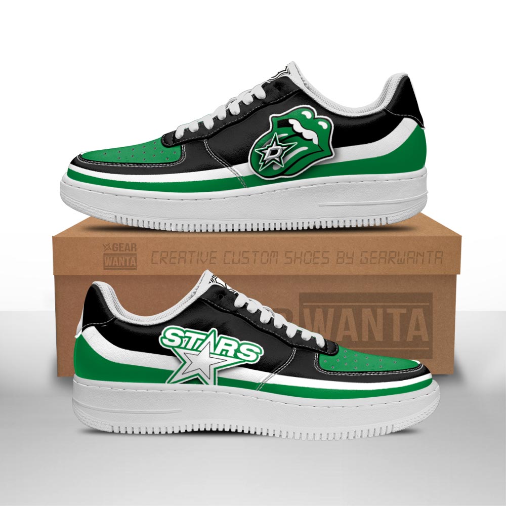 Dallas Stars Sneakers Custom Force Shoes Sexy Lips For Fans-Gear Wanta