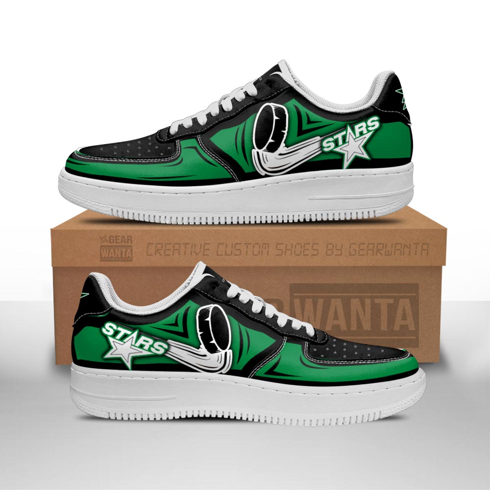 Dallas Stars Air Sneakers Custom For Fans-Gear Wanta