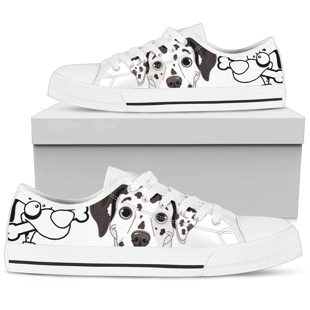 Dalmatian Dog Sneakers Low Top Shoes-Gear Wanta