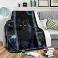 Darkness Cats Fleece Blanket For Cat Lover-Gear Wanta