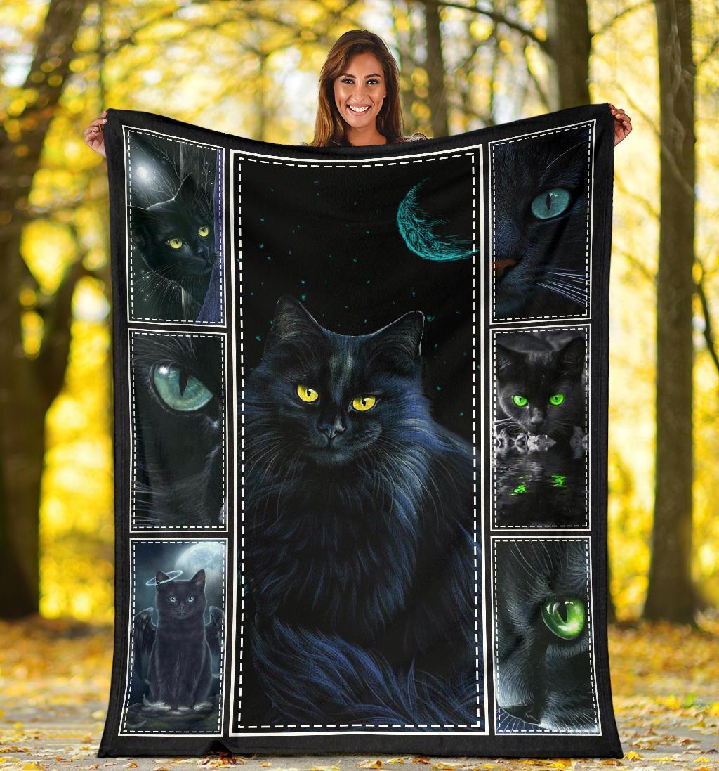 Darkness Cats Fleece Blanket For Cat Lover-Gear Wanta