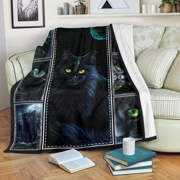 Darkness Cats Fleece Blanket For Cat Lover-Gear Wanta