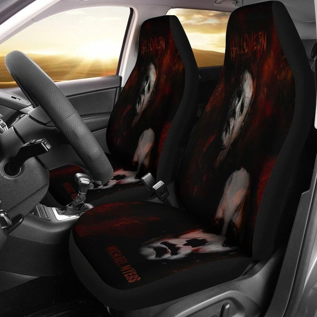 Darkness Michael Myers Car Seat Covers For Horror Fan Nh1911-Gear Wanta