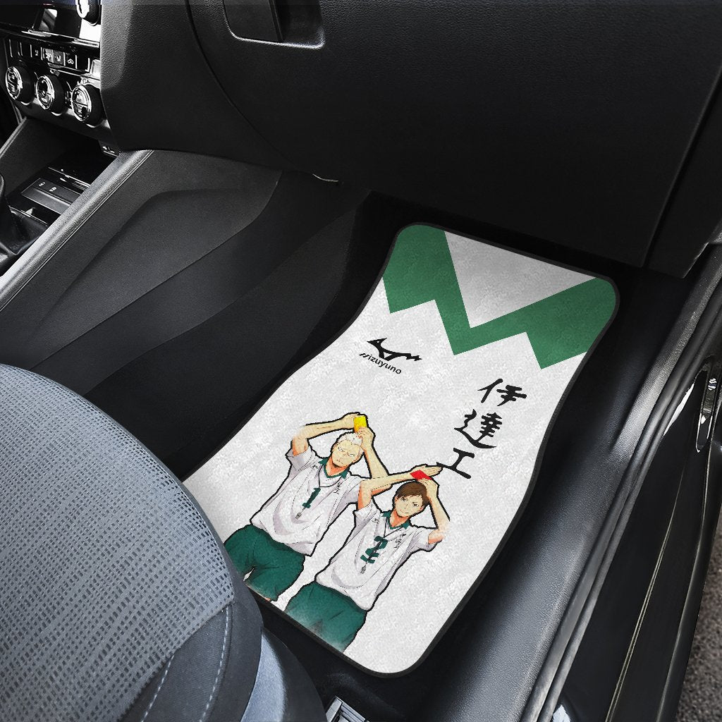 Date Tech High Haikyuu!! Uniform Style Car Floor Mats Gift For Cool Fan Anime-Gear Wanta