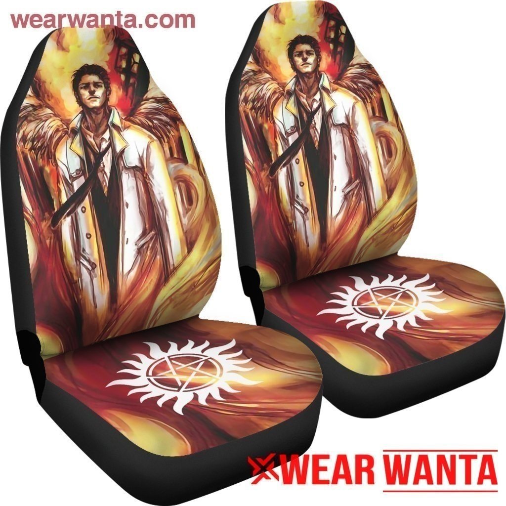 Dean With Angel Wings Art Supernatural Car Seat Covers MN04-Gear Wanta