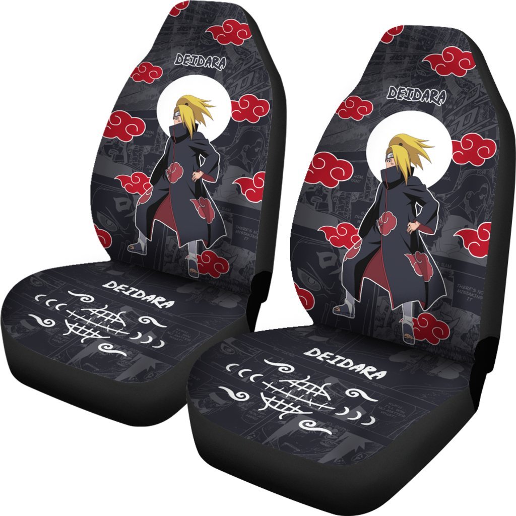 Deidara NRT Akatsuki Members Car Seat Covers For Cool Fan Anime-Gear Wanta