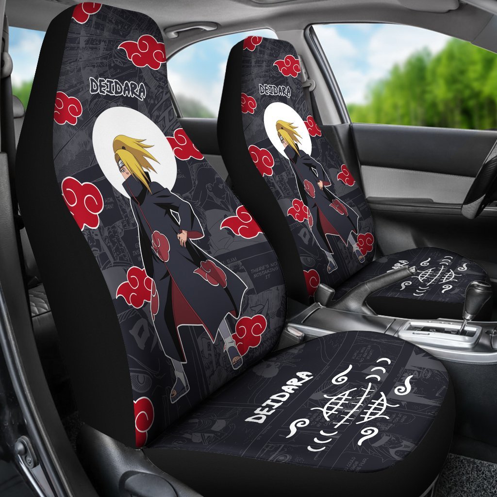 Deidara NRT Akatsuki Members Car Seat Covers For Cool Fan Anime-Gear Wanta