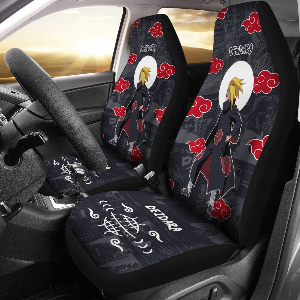 Deidara NRT Akatsuki Members Car Seat Covers For Cool Fan Anime-Gear Wanta