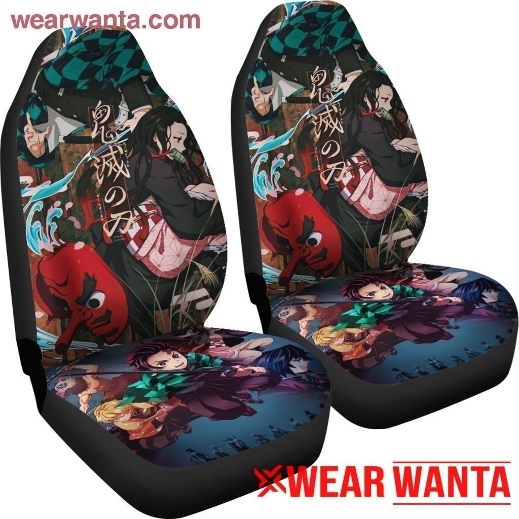 Demon Slayer Car Seat Covers For Anime Fan NH11-Gear Wanta