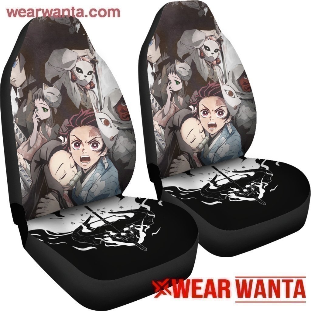 Demon Slayer Car Seat Covers For Anime Fan NH11-Gear Wanta