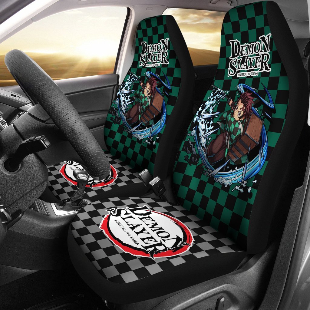 Demon Slayer Tanjiro Uniform Car Seat Covers Anime-Gear Wanta