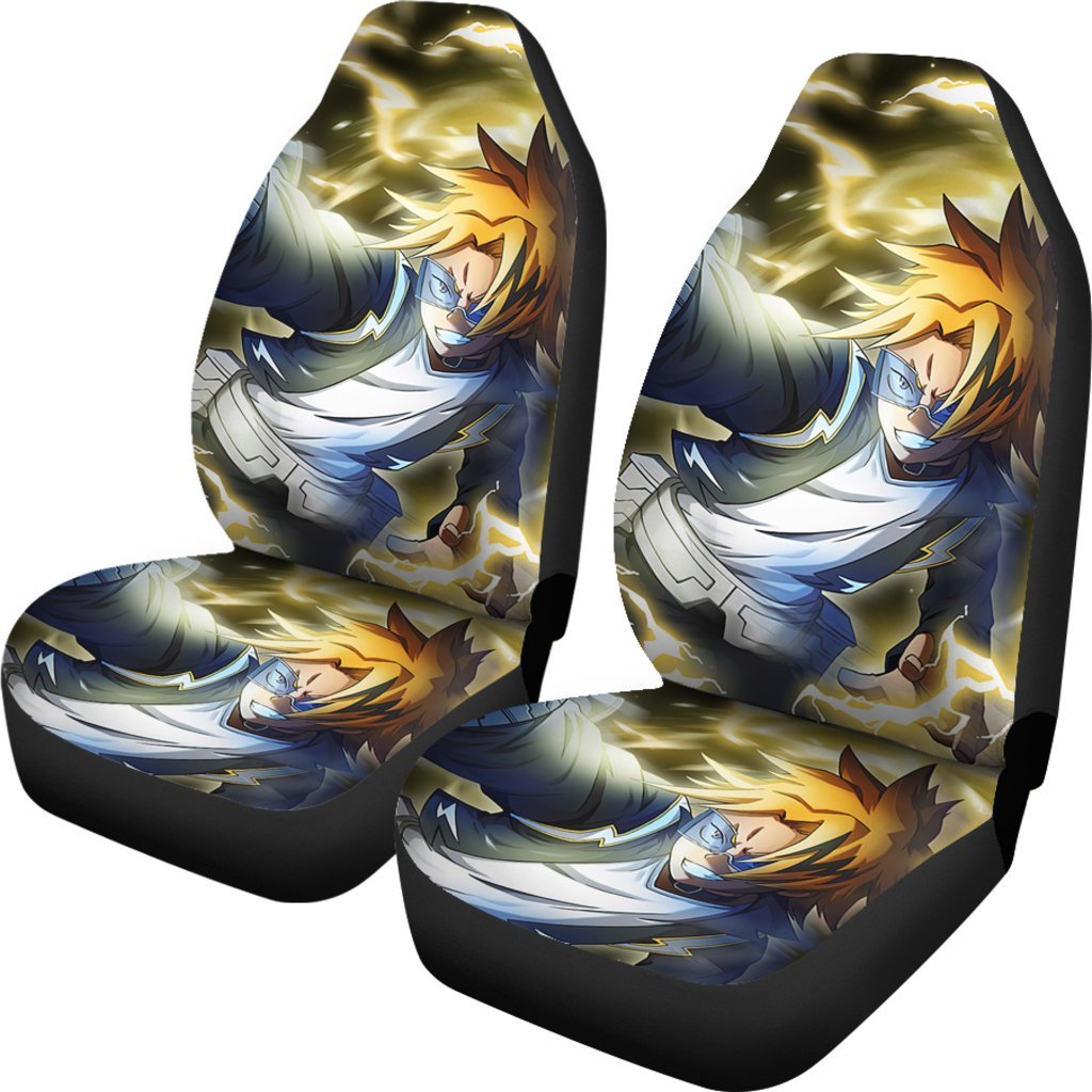 Denki Kaminari Car Seat Covers My Hero Academia Car Decor-Gear Wanta