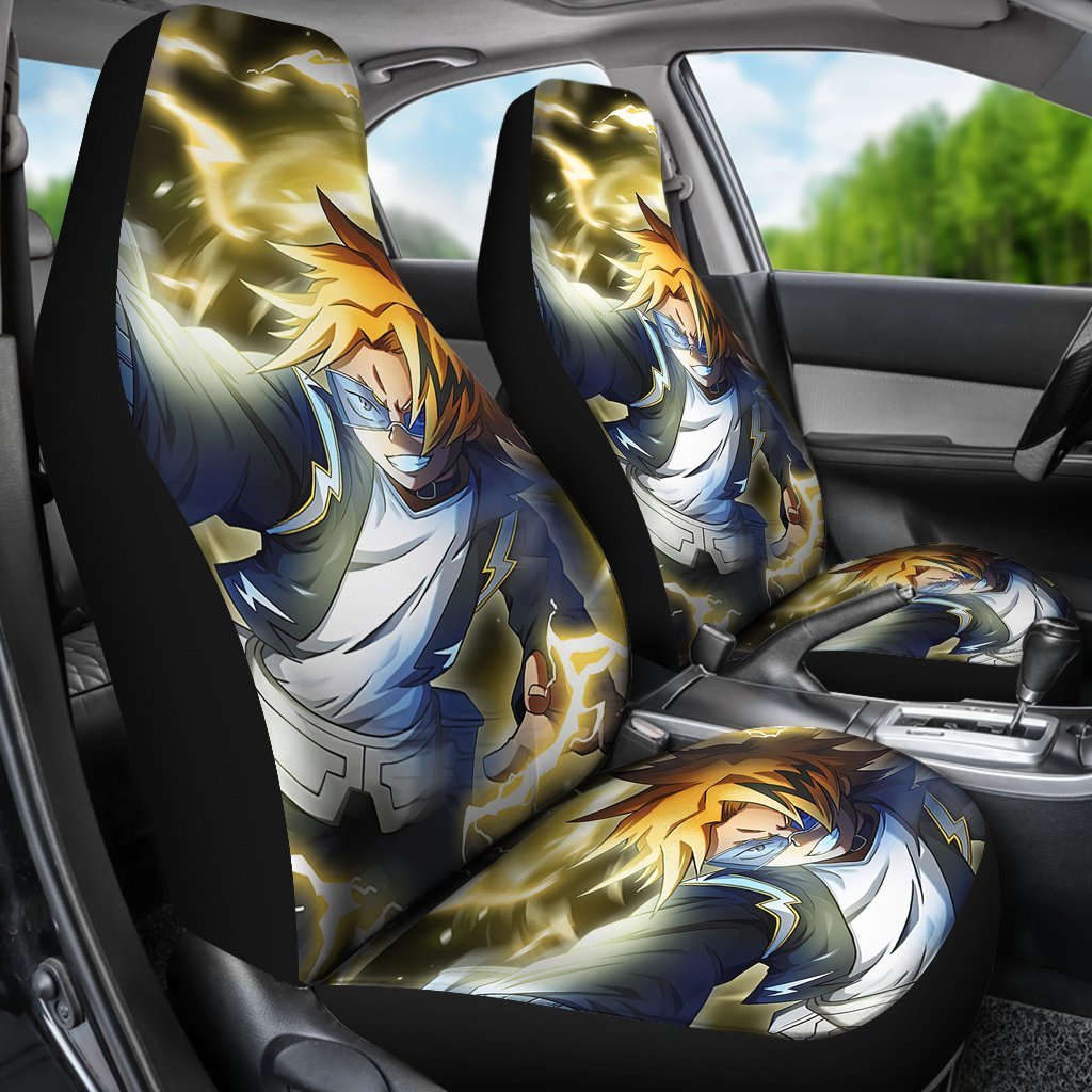 Denki Kaminari Car Seat Covers My Hero Academia Car Decor-Gear Wanta
