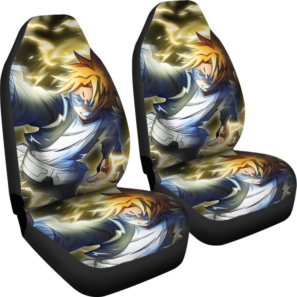 Denki Kaminari Car Seat Covers My Hero Academia Car Decor-Gear Wanta