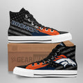 Denver Broncos High Top Shoes Custom American Flag Sneakers-Gear Wanta