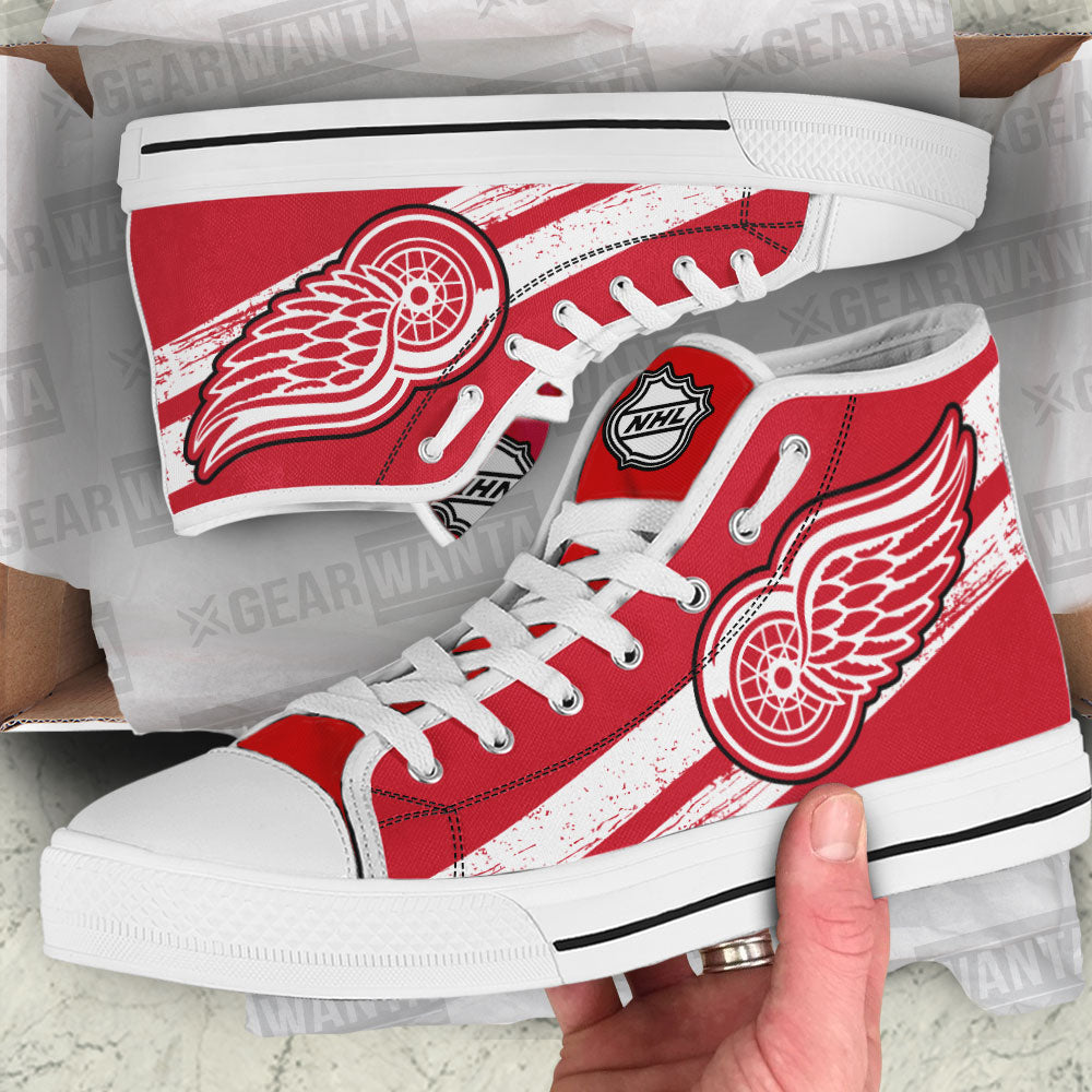 top gear detroit Detroit Red Wings High Top Shoes Custom Sneakers