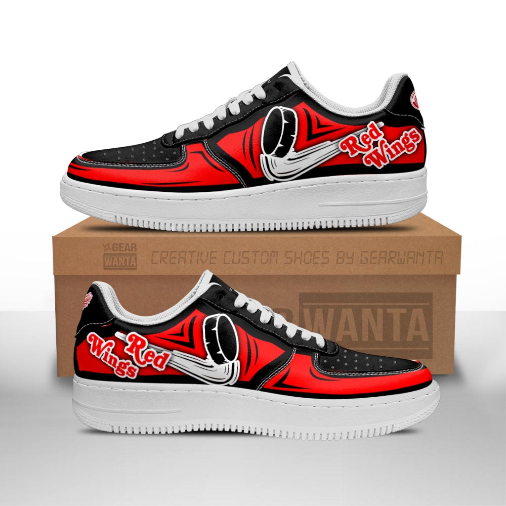 Detroit Red Wings Air Sneakers Custom For Fans-Gear Wanta