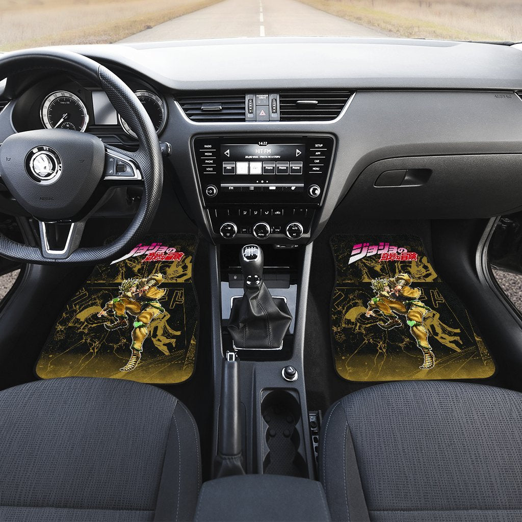 Dio Brando Jojo Bizarre Adventure Gyro Manga Checkerboard Style Car Floor Mats Anime-Gear Wanta