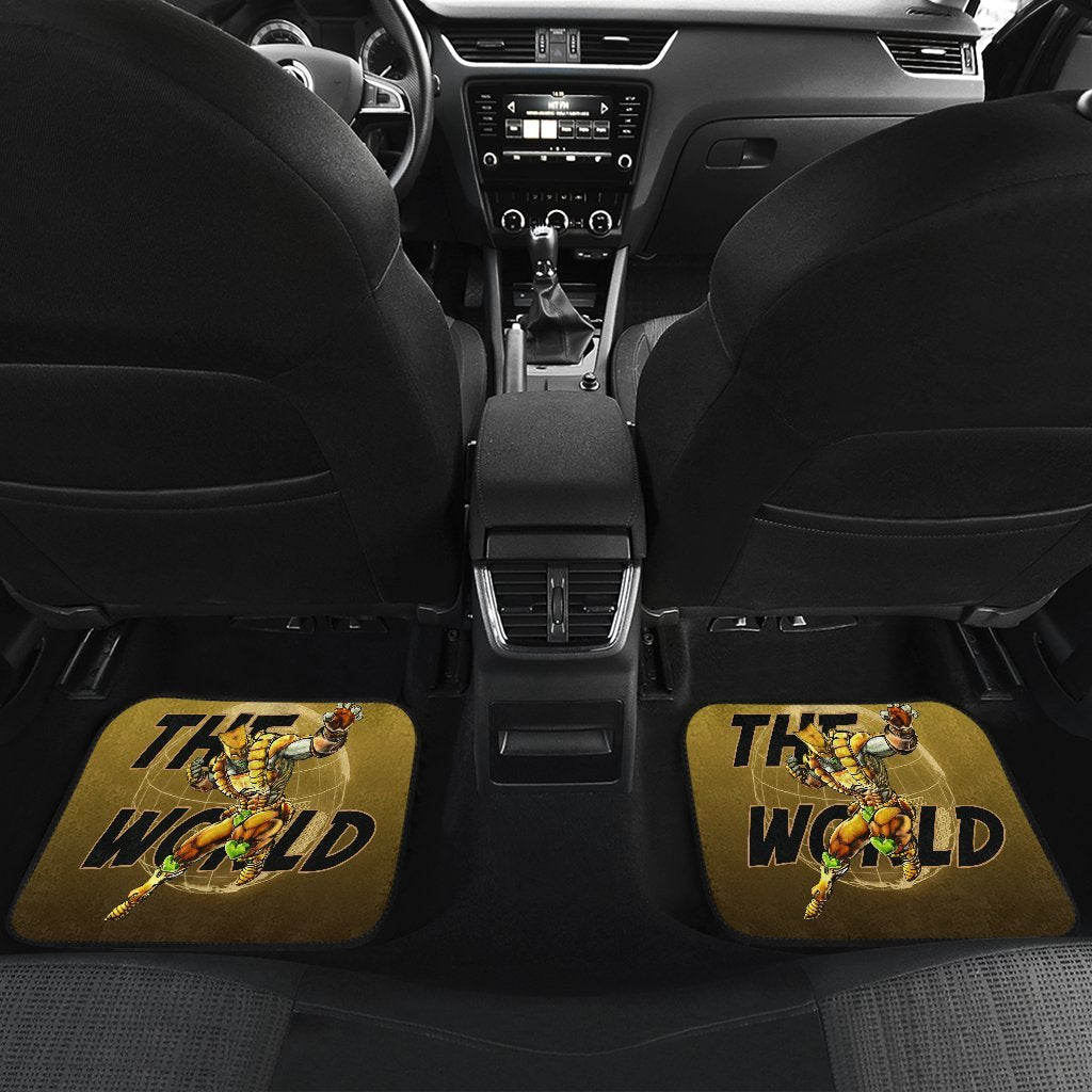 Dio Brando Jojo Bizarre Adventure Gyro Manga Checkerboard Style Car Floor Mats Anime-Gear Wanta