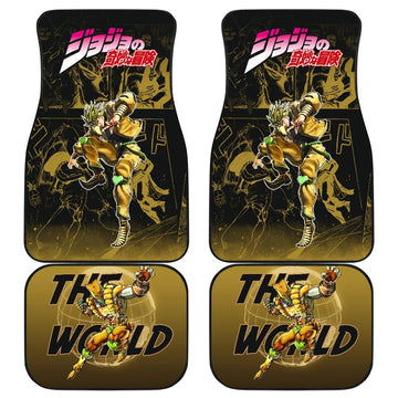 Dio Brando Jojo Bizarre Adventure Gyro Manga Checkerboard Style Car Floor Mats Anime-Gear Wanta