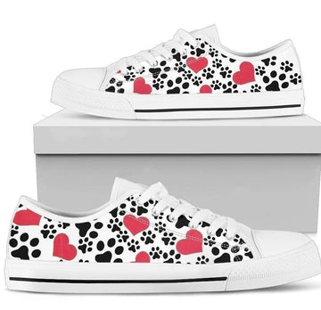 Dog Paws Icon Women's Shoes Gift For Dog Lover NH09-Gear Wanta