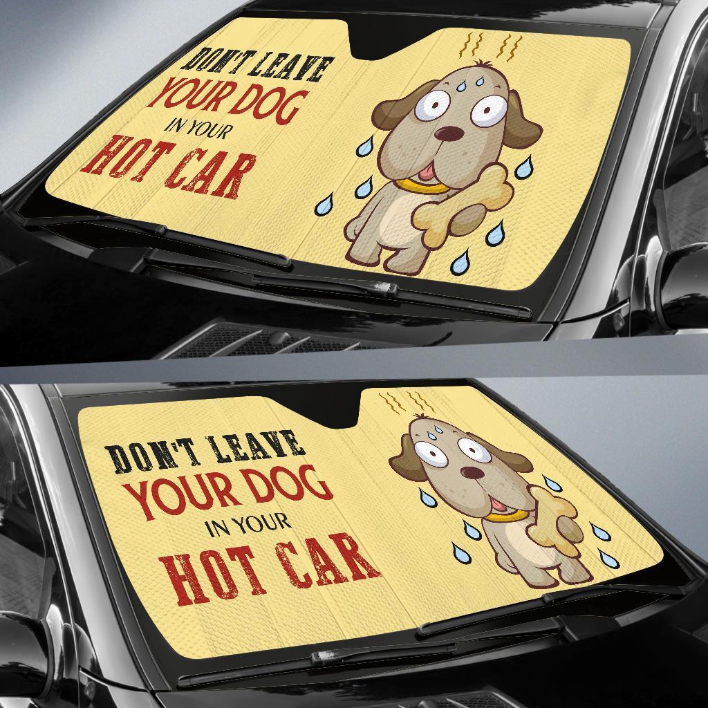Don't Leave Your Dog in Your Hot Car Car Sun Shade-Gear Wanta